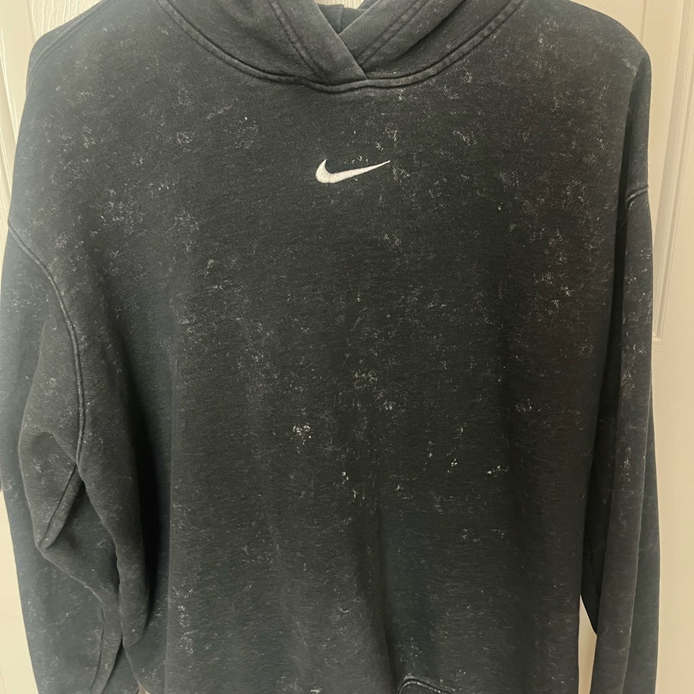 Nike faded charcoal black Hoodie